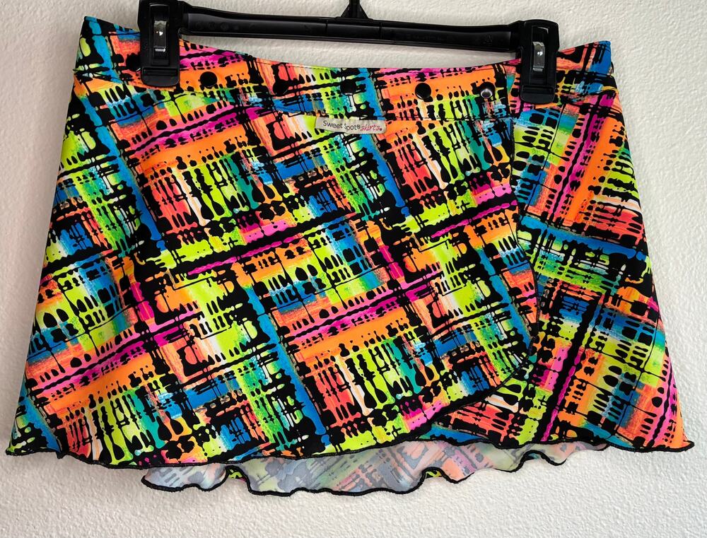 Sweet Spot Skirts Neon Fully Adjustable Fast n Flirty Running Skirt | Size 0 - 6